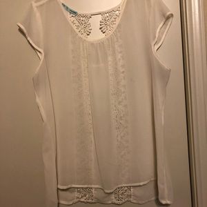 Maurices white blouse